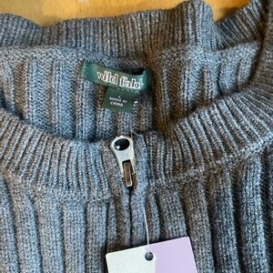 Wild Fable Gray Ribbed Sweater
